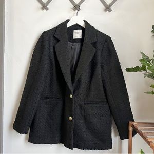 Abercrombie & Fitch Heavyweight Tweed Blazer Jacket